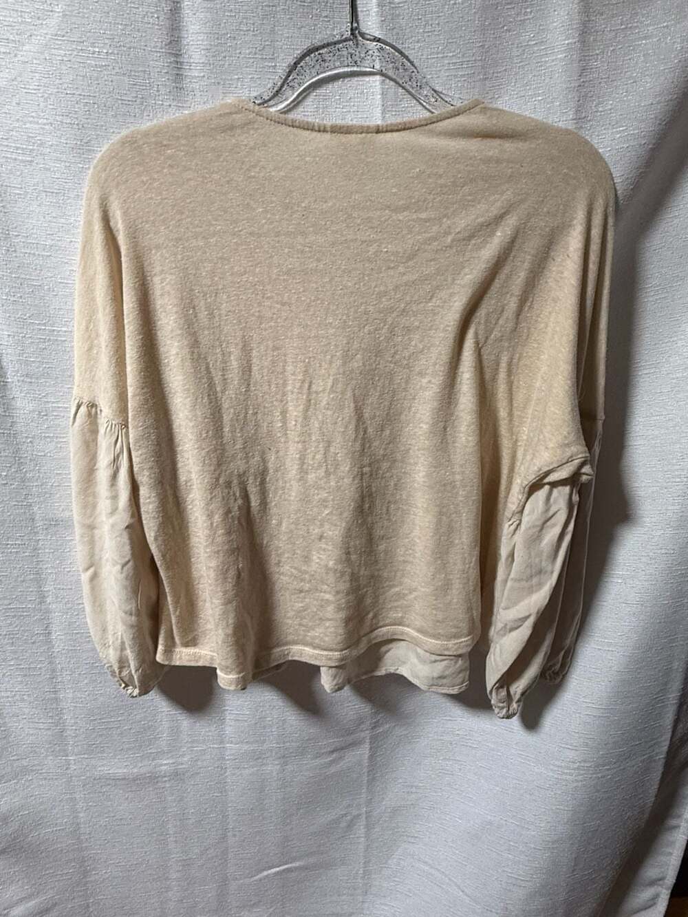 H.I.P. Long Sleeve Peplum Hem Knit Top - Picture 2 of 3